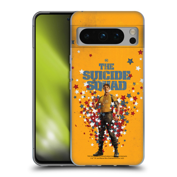 The Suicide Squad 2021 Character Poster Rick Flag Soft Gel Case for Google Pixel 8 Pro