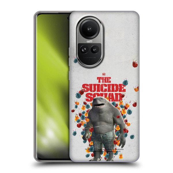 The Suicide Squad 2021 Character Poster King Shark Soft Gel Case for OPPO Reno10 5G / Reno10 Pro 5G