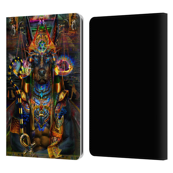 Jumbie Art Gods and Goddesses Anubis Leather Book Wallet Case Cover For Amazon Kindle Paperwhite 1 / 2 / 3