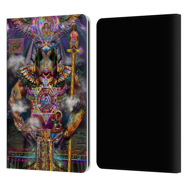 Jumbie Art Gods and Goddesses Horus Leather Book Wallet Case Cover For Amazon Kindle Paperwhite 1 / 2 / 3
