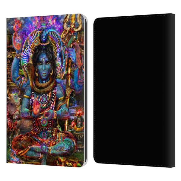Jumbie Art Gods and Goddesses Shiva Leather Book Wallet Case Cover For Amazon Kindle Paperwhite 1 / 2 / 3
