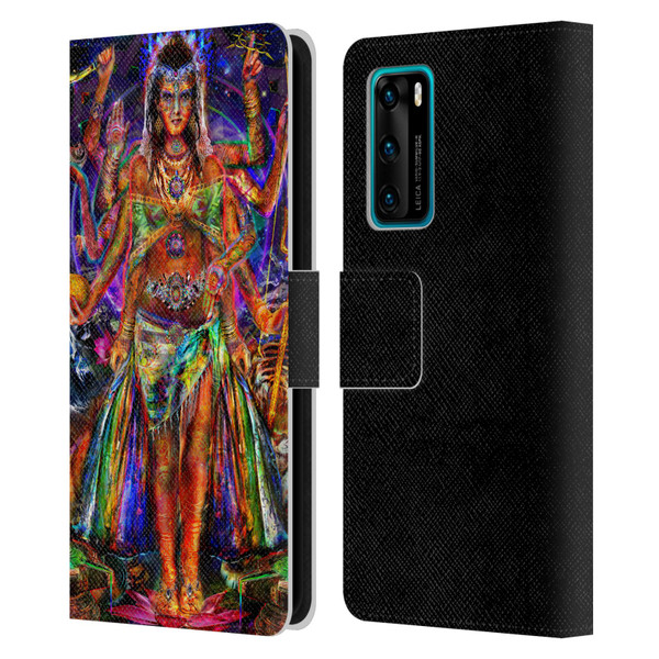 Jumbie Art Gods and Goddesses Pavarti Leather Book Wallet Case Cover For Huawei P40 5G