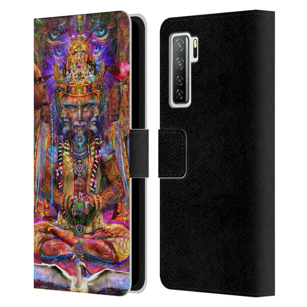 Jumbie Art Gods and Goddesses Brahma Leather Book Wallet Case Cover For Huawei Nova 7 SE/P40 Lite 5G