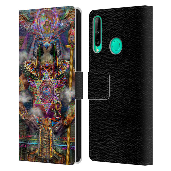 Jumbie Art Gods and Goddesses Horus Leather Book Wallet Case Cover For Huawei P40 lite E