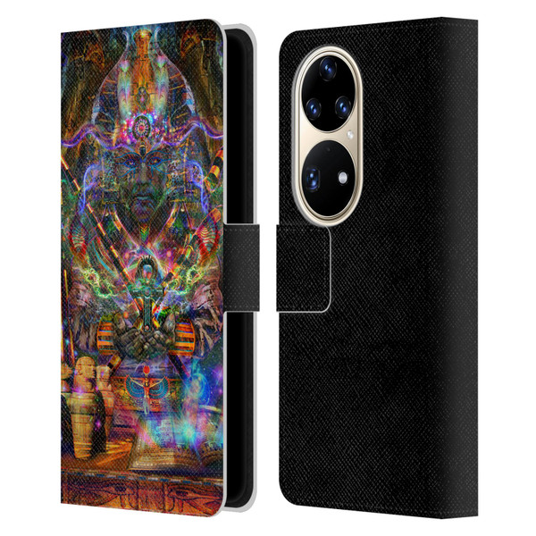 Jumbie Art Gods and Goddesses Osiris Leather Book Wallet Case Cover For Huawei P50 Pro