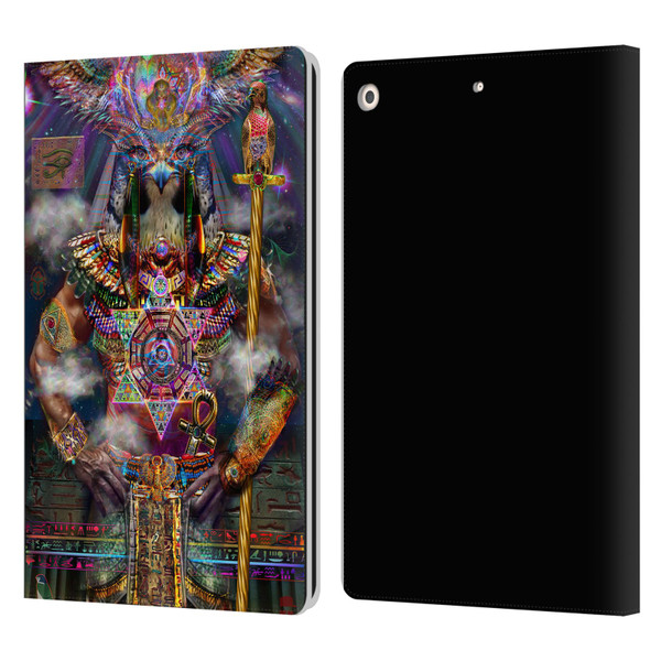 Jumbie Art Gods and Goddesses Horus Leather Book Wallet Case Cover For Apple iPad 10.2 2019/2020/2021