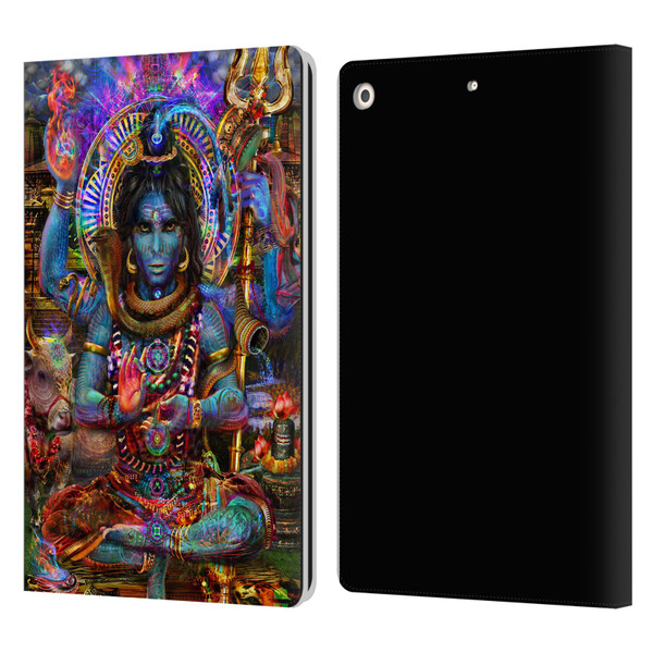 Jumbie Art Gods and Goddesses Shiva Leather Book Wallet Case Cover For Apple iPad 10.2 2019/2020/2021