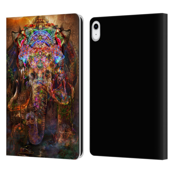 Jumbie Art Gods and Goddesses Ganesha Leather Book Wallet Case Cover For Apple iPad 10.9 (2022)