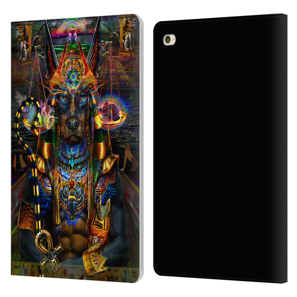 Jumbie Art Gods and Goddesses Anubis Leather Book Wallet Case Cover For Apple iPad mini 4
