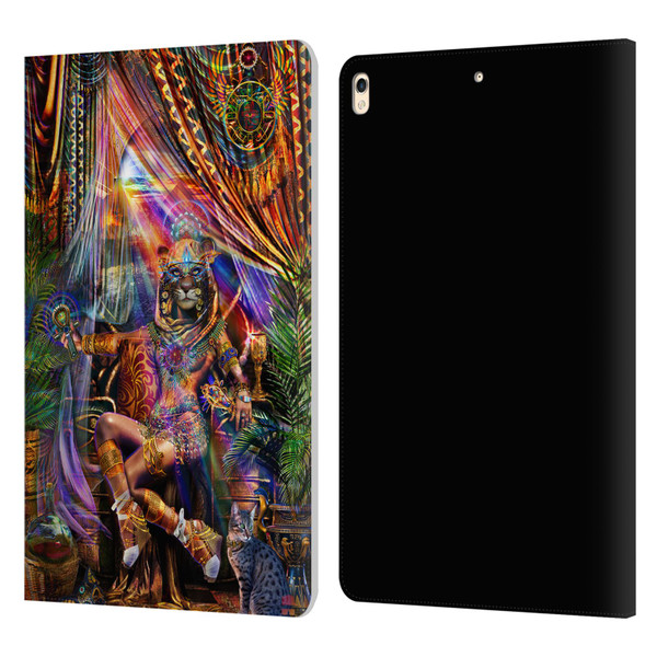 Jumbie Art Gods and Goddesses Bastet Leather Book Wallet Case Cover For Apple iPad Pro 10.5 (2017)