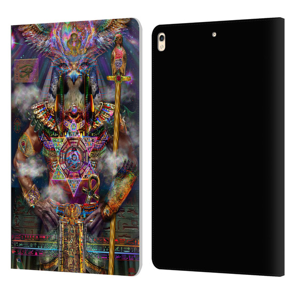 Jumbie Art Gods and Goddesses Horus Leather Book Wallet Case Cover For Apple iPad Pro 10.5 (2017)