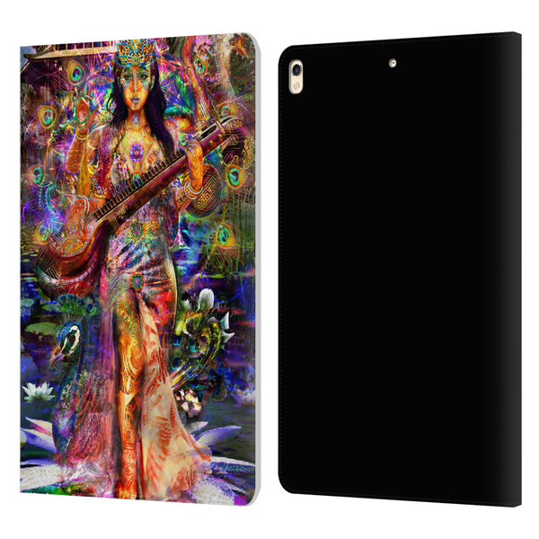 Jumbie Art Gods and Goddesses Saraswatti Leather Book Wallet Case Cover For Apple iPad Pro 10.5 (2017)