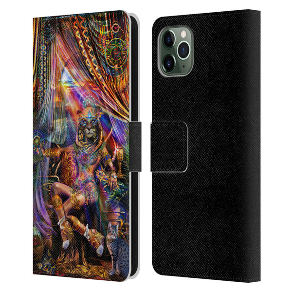 Jumbie Art Gods and Goddesses Bastet Leather Book Wallet Case Cover For Apple iPhone 11 Pro Max