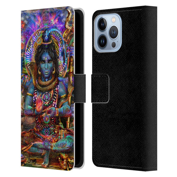 Jumbie Art Gods and Goddesses Shiva Leather Book Wallet Case Cover For Apple iPhone 13 Pro Max