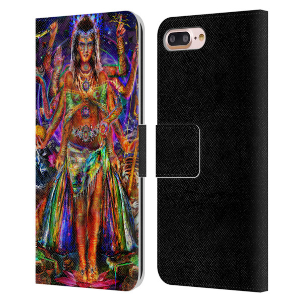 Jumbie Art Gods and Goddesses Pavarti Leather Book Wallet Case Cover For Apple iPhone 7 Plus / iPhone 8 Plus