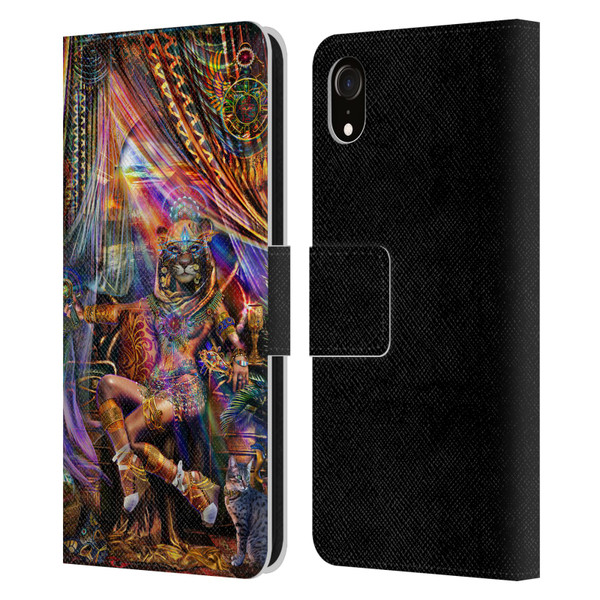 Jumbie Art Gods and Goddesses Bastet Leather Book Wallet Case Cover For Apple iPhone XR