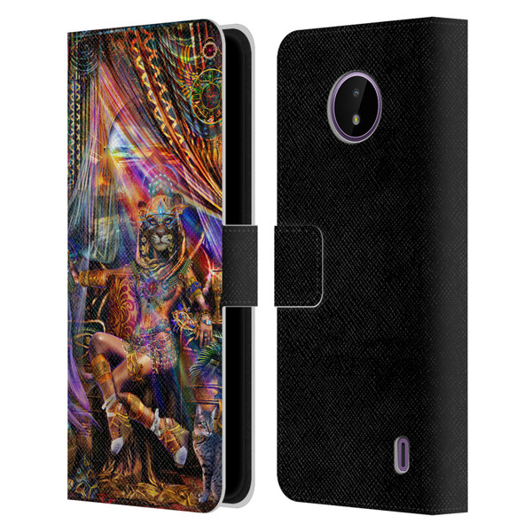 Jumbie Art Gods and Goddesses Bastet Leather Book Wallet Case Cover For Nokia C10 / C20
