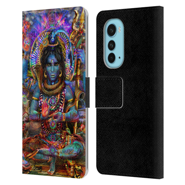 Jumbie Art Gods and Goddesses Shiva Leather Book Wallet Case Cover For Motorola Edge (2022)