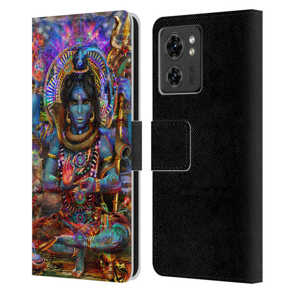 Jumbie Art Gods and Goddesses Shiva Leather Book Wallet Case Cover For Motorola Moto Edge 40