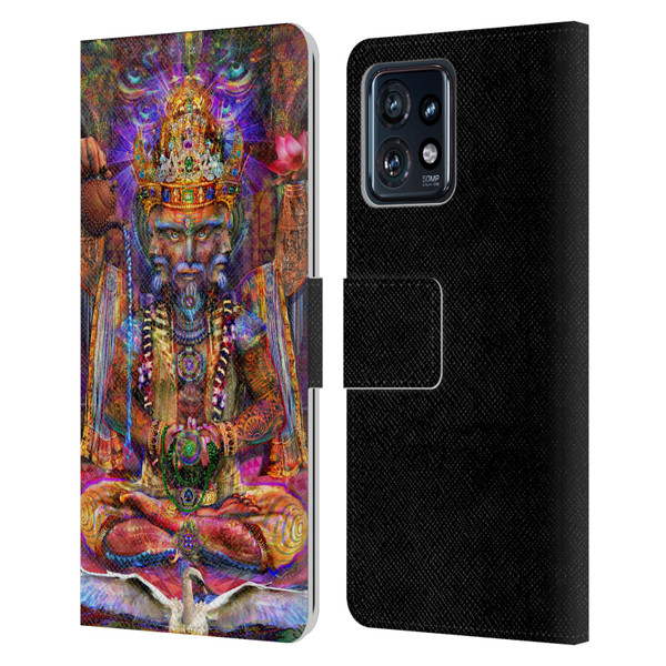 Jumbie Art Gods and Goddesses Brahma Leather Book Wallet Case Cover For Motorola Moto Edge 40 Pro