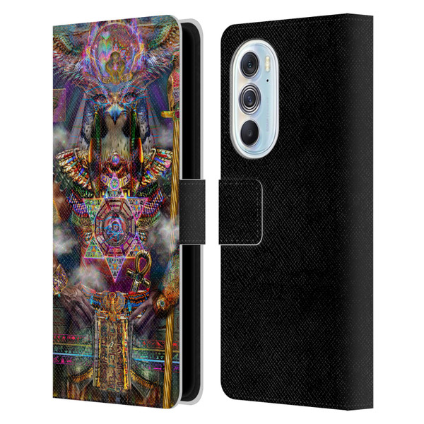 Jumbie Art Gods and Goddesses Horus Leather Book Wallet Case Cover For Motorola Edge X30