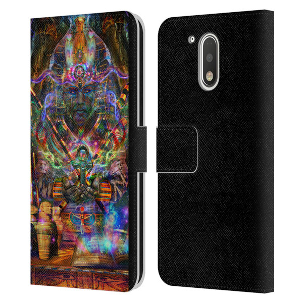 Jumbie Art Gods and Goddesses Osiris Leather Book Wallet Case Cover For Motorola Moto G41