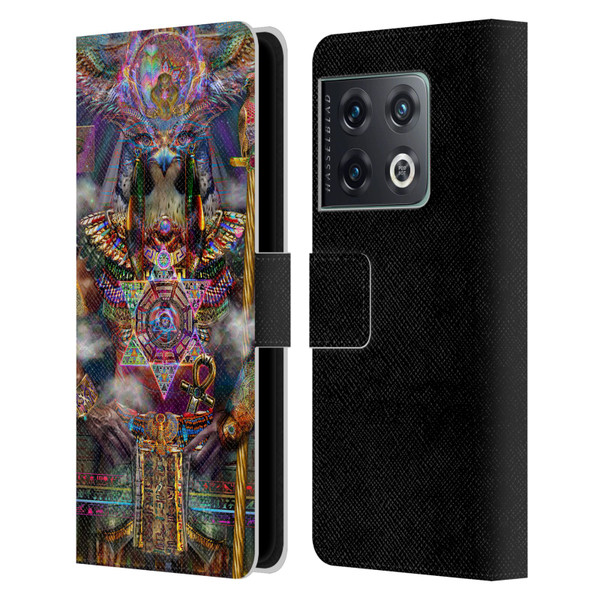 Jumbie Art Gods and Goddesses Horus Leather Book Wallet Case Cover For OnePlus 10 Pro