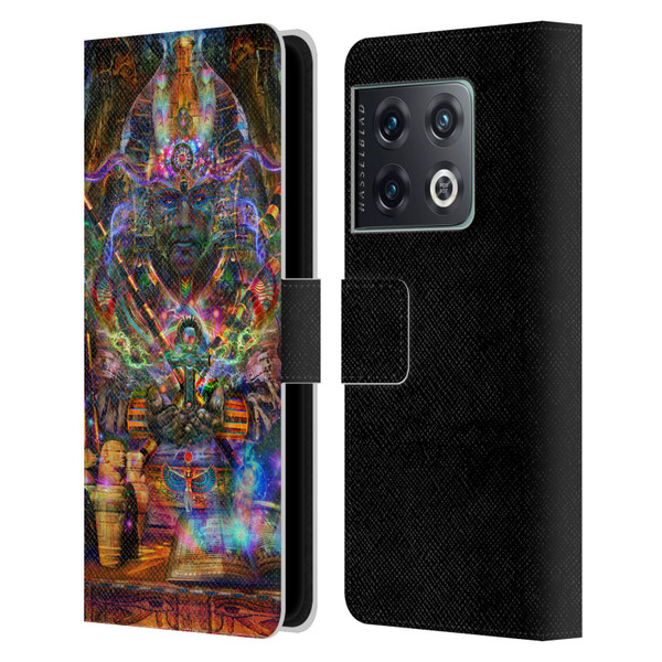 Jumbie Art Gods and Goddesses Osiris Leather Book Wallet Case Cover For OnePlus 10 Pro