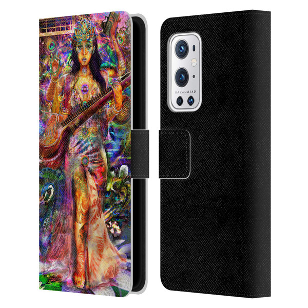 Jumbie Art Gods and Goddesses Saraswatti Leather Book Wallet Case Cover For OnePlus 9 Pro