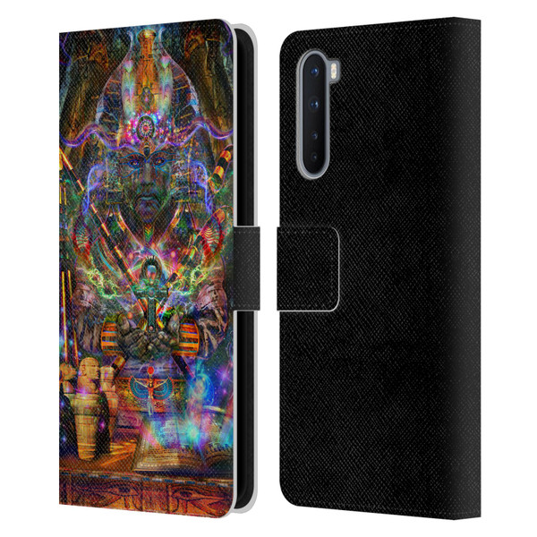 Jumbie Art Gods and Goddesses Osiris Leather Book Wallet Case Cover For OnePlus Nord 5G