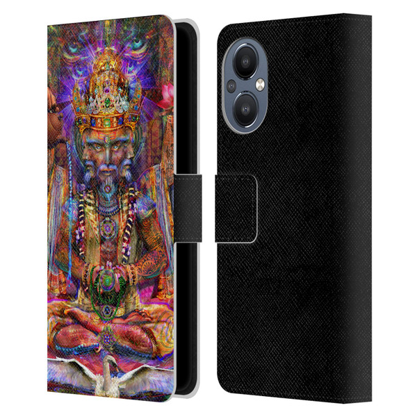 Jumbie Art Gods and Goddesses Brahma Leather Book Wallet Case Cover For OnePlus Nord N20 5G