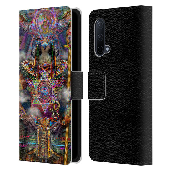 Jumbie Art Gods and Goddesses Horus Leather Book Wallet Case Cover For OnePlus Nord CE 5G