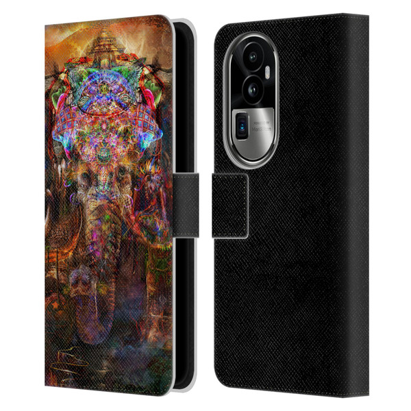Jumbie Art Gods and Goddesses Ganesha Leather Book Wallet Case Cover For OPPO Reno10 Pro+