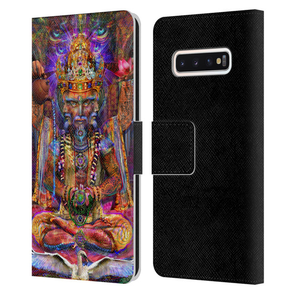 Jumbie Art Gods and Goddesses Brahma Leather Book Wallet Case Cover For Samsung Galaxy S10