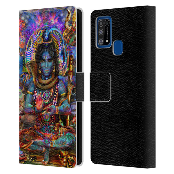 Jumbie Art Gods and Goddesses Shiva Leather Book Wallet Case Cover For Samsung Galaxy M31 (2020)