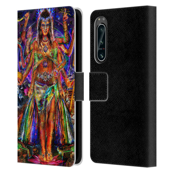Jumbie Art Gods and Goddesses Pavarti Leather Book Wallet Case Cover For Sony Xperia 5 IV