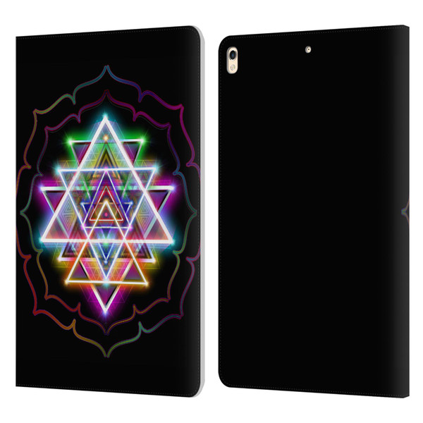 Jumbie Art Visionary Sri Yantra Leather Book Wallet Case Cover For Apple iPad Pro 10.5 (2017)