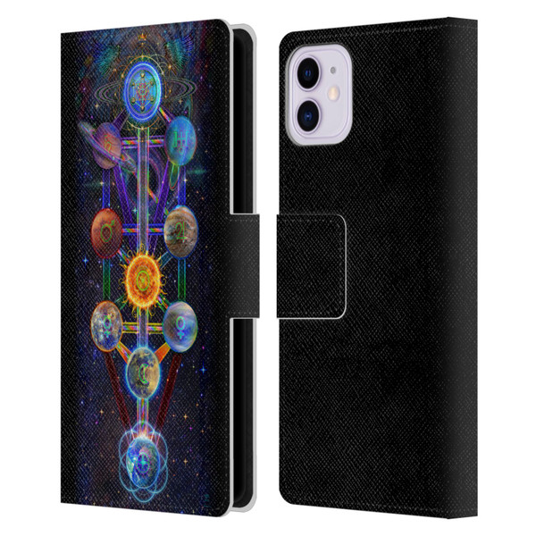 Jumbie Art Visionary Tree Of Life Leather Book Wallet Case Cover For Apple iPhone 11
