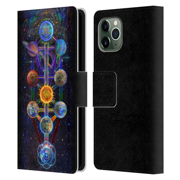 Jumbie Art Visionary Tree Of Life Leather Book Wallet Case Cover For Apple iPhone 11 Pro
