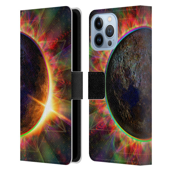 Jumbie Art Visionary Eclipse Leather Book Wallet Case Cover For Apple iPhone 13 Pro Max