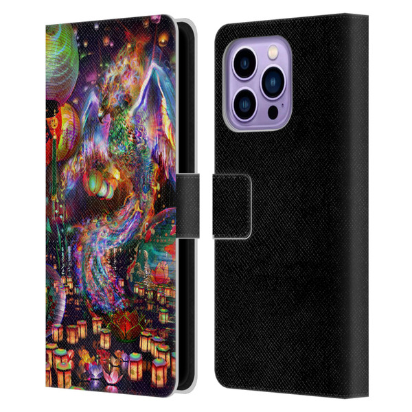 Jumbie Art Visionary Phoenix Leather Book Wallet Case Cover For Apple iPhone 14 Pro Max