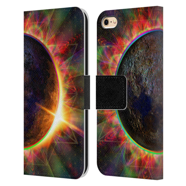 Jumbie Art Visionary Eclipse Leather Book Wallet Case Cover For Apple iPhone 6 / iPhone 6s