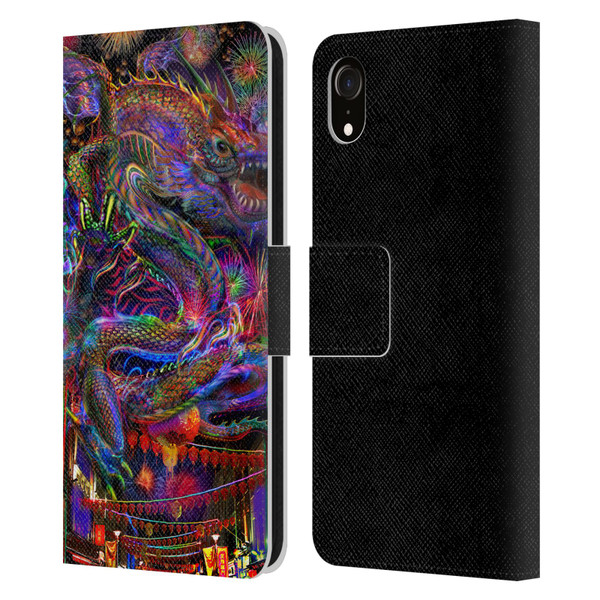Jumbie Art Visionary Dragon Leather Book Wallet Case Cover For Apple iPhone XR