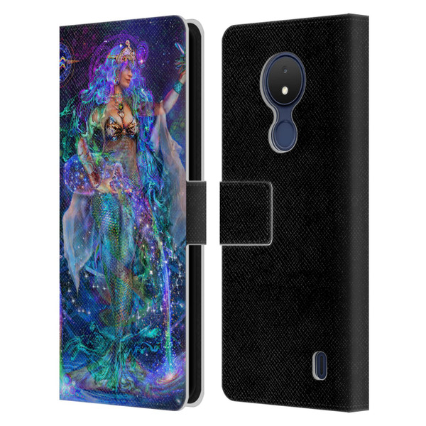 Jumbie Art Visionary Aquarius Leather Book Wallet Case Cover For Nokia C21