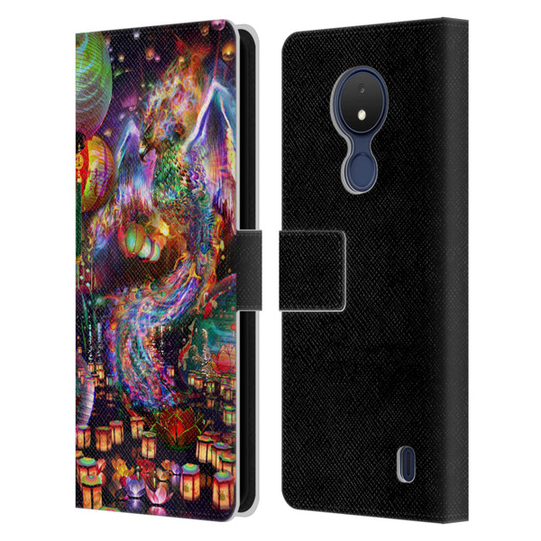 Jumbie Art Visionary Phoenix Leather Book Wallet Case Cover For Nokia C21