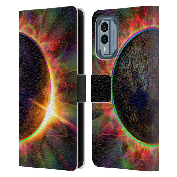 Jumbie Art Visionary Eclipse Leather Book Wallet Case Cover For Nokia X30