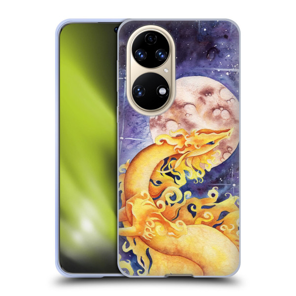 Carla Morrow Dragons Golden Sun Dragon Soft Gel Case for Huawei P50