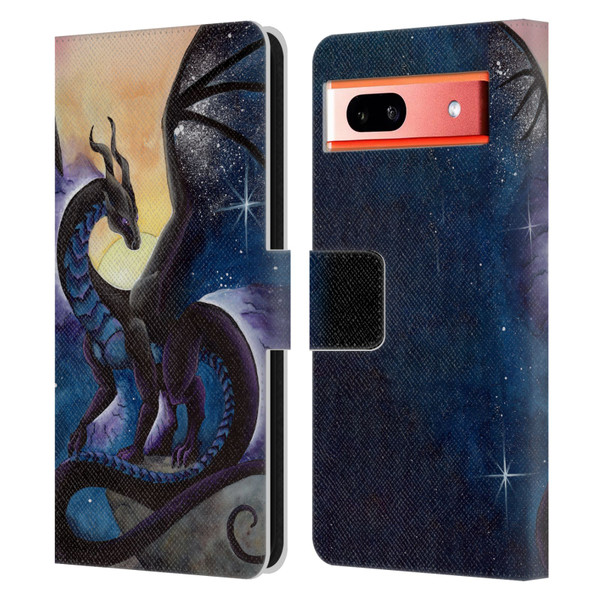 Carla Morrow Dragons Nightfall Leather Book Wallet Case Cover For Google Pixel 7a