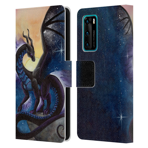 Carla Morrow Dragons Nightfall Leather Book Wallet Case Cover For Huawei P40 5G