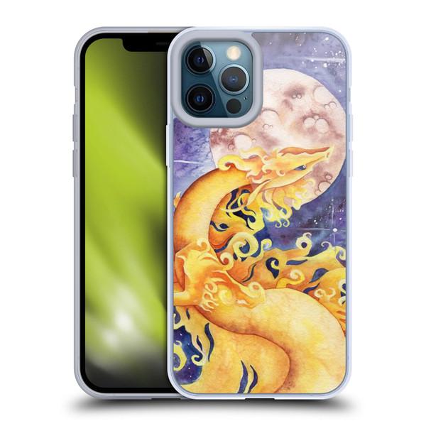 Carla Morrow Dragons Golden Sun Dragon Soft Gel Case for Apple iPhone 12 Pro Max